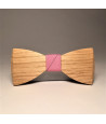 Wooden bow tie PALE ROSA