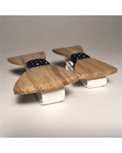 Drewniana muszka dla taty i syna