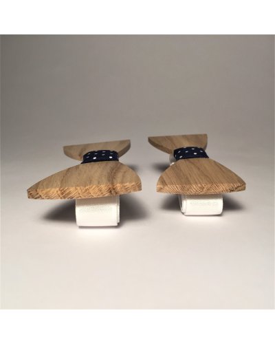 Drewniana muszka dla taty i syna