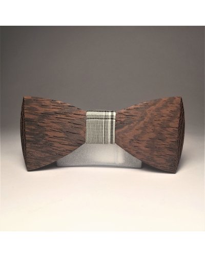 Wooden bow tie with cufflinks