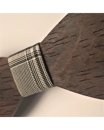 Wooden bow tie with cufflinks