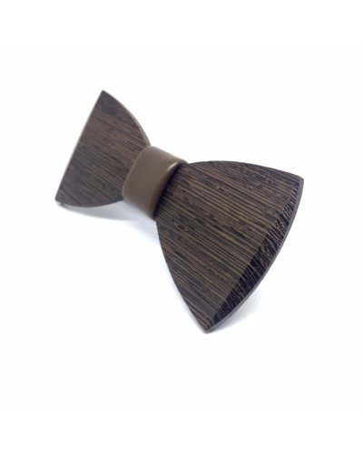 Drewniana muszka DEEP BROWN