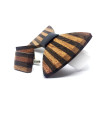 Wooden bow tie with cufflinks