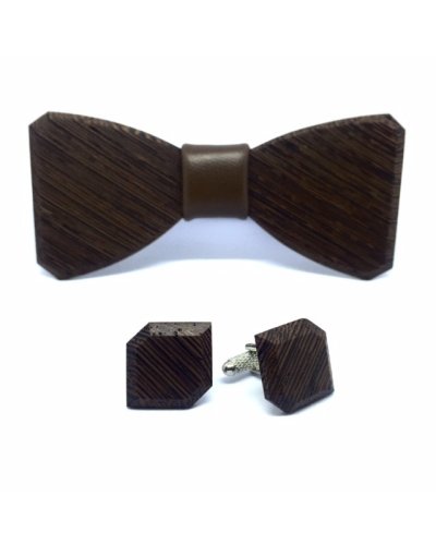 Wooden cufflinks Clessidra