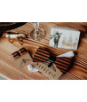 Wooden bow tie with cufflinks