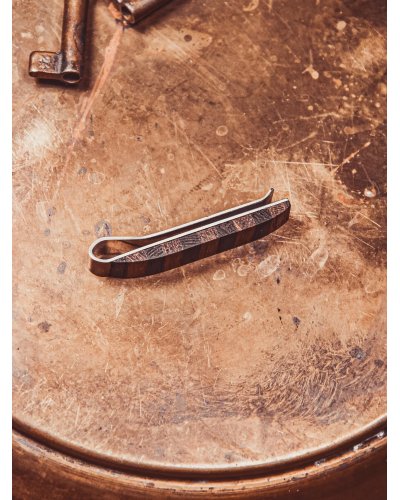 Wooden tie clip