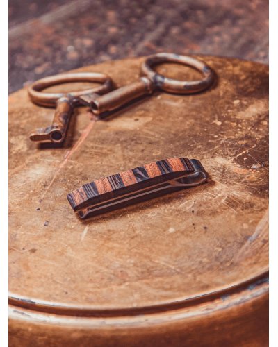 Drewniana spinka do krawata