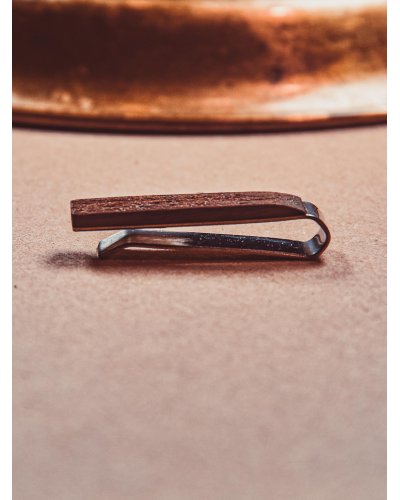 Wooden tie clip