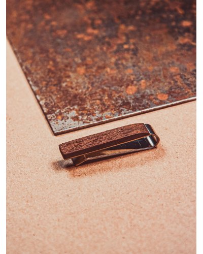 Wooden tie clip