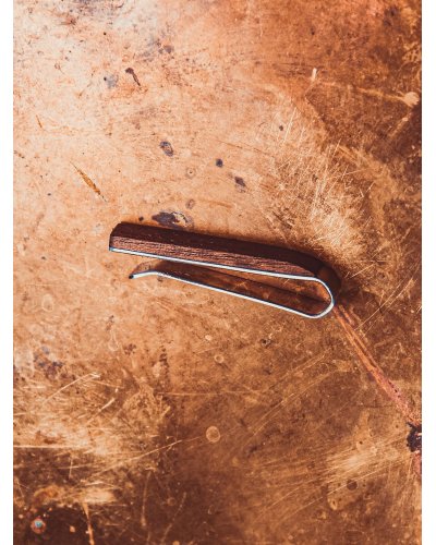 Wooden tie clip