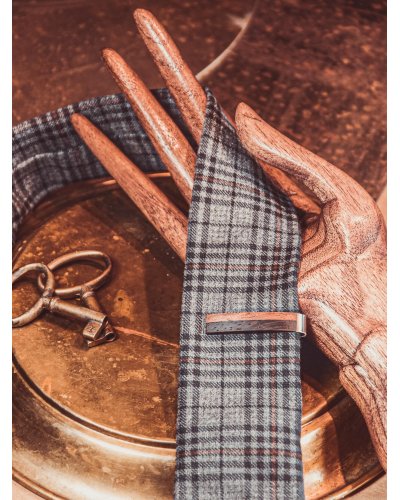 Wooden tie clip