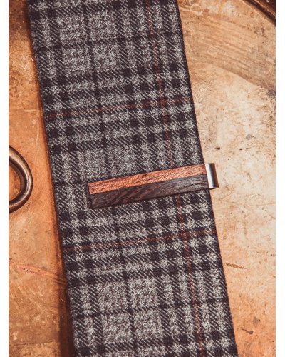Wooden tie clip