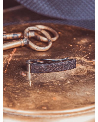 Wooden tie clip