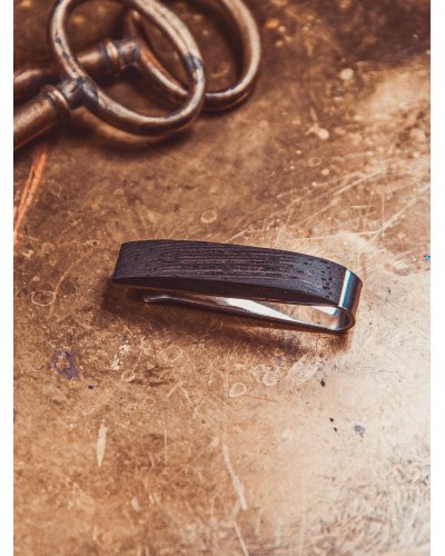 Wooden tie clip
