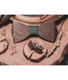 Wooden bowtie and cufflinks