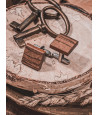 Wooden cufflinks