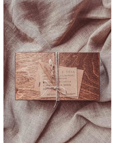 Wooden bow tie with cufflinks