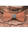 Wooden bow tie with cufflinks