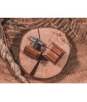 Wooden bow tie with cufflinks
