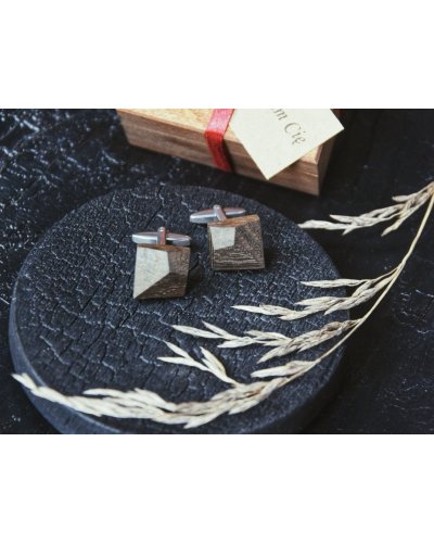 Wooden cufflinks B.O.BREAK