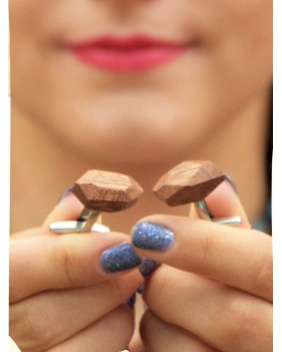 Unique wooden cufflinks 