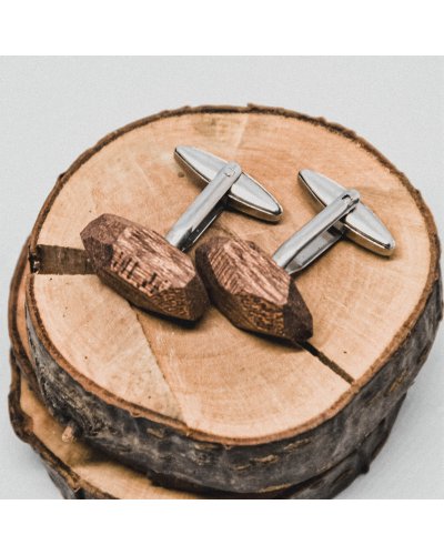 Unique wooden cufflinks 