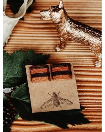 Wooden cufflinks