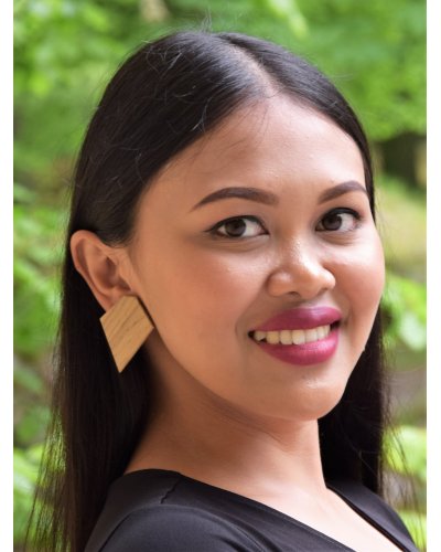 Oak geometric earrings BOHO