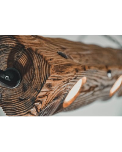 Wooden beam lamp