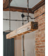 Wooden beam lamp
