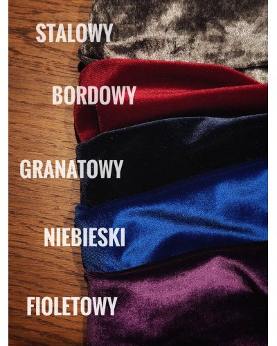 Drewniany komplet NAVY VELOURS