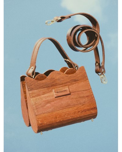 Wooden bag CASUAL WAVE