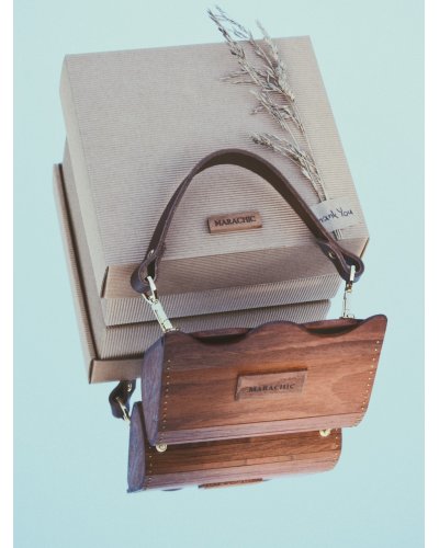 Wooden bag MINI WAVE