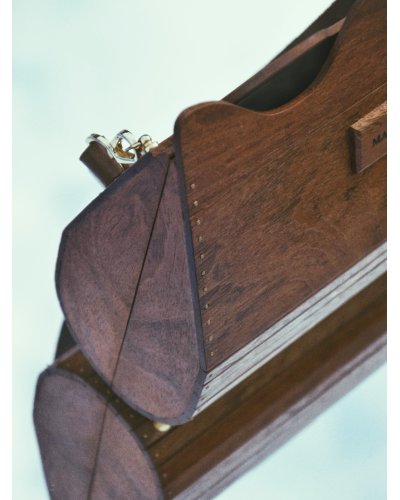 Wooden bag CASUAL WAVE