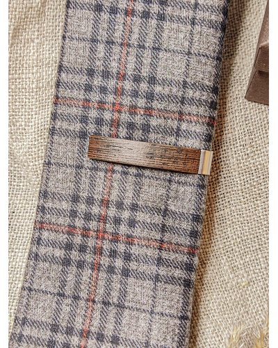 Wooden tie clip