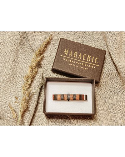 Wooden tie clip