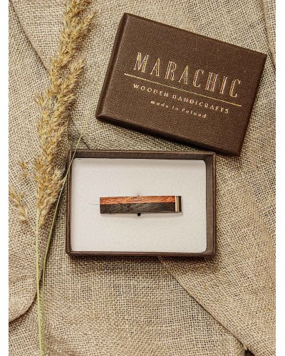 Wooden tie clip