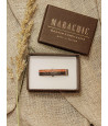 Wooden tie clip