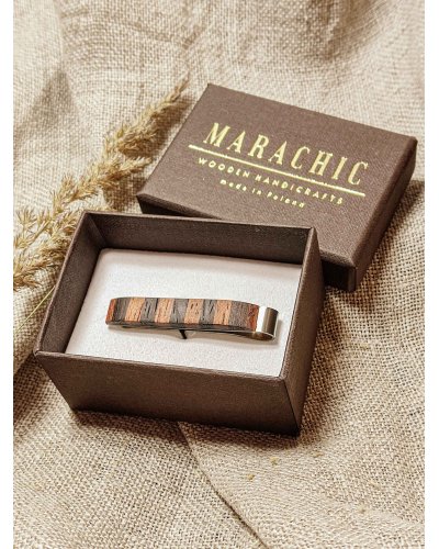 Wooden tie clip