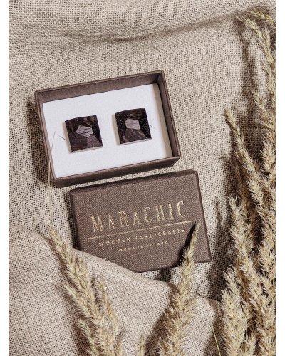 Wooden cufflinks 