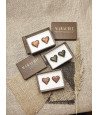 Wooden cufflinks LOVE ME
