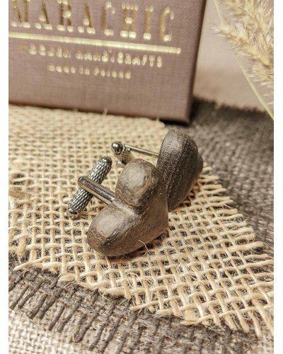 Wooden cufflinks LOVE ME