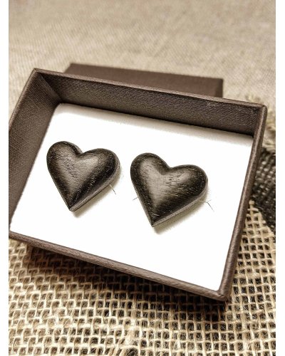 Wooden cufflinks LOVE ME