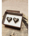 Wooden cufflinks LOVE ME