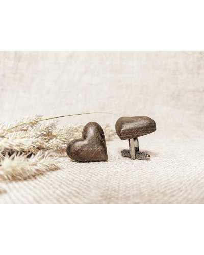 Wooden cufflinks LOVE ME