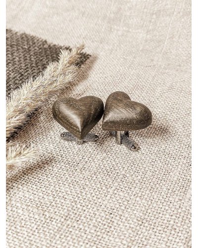 Wooden cufflinks LOVE ME