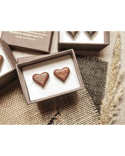 Wooden cufflinks LOVE ME