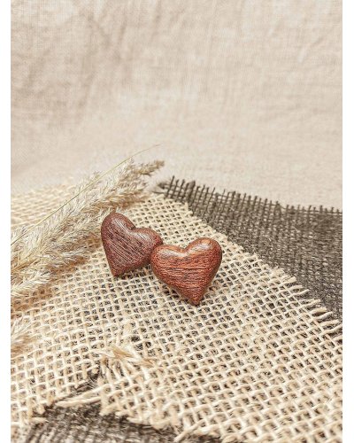 Wooden cufflinks LOVE ME