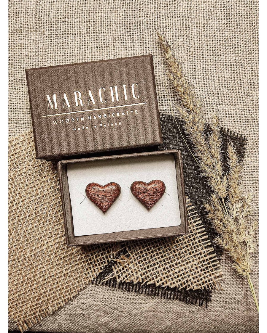 Wooden cufflinks LOVE ME
