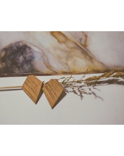 Oak geometric earrings BOHO